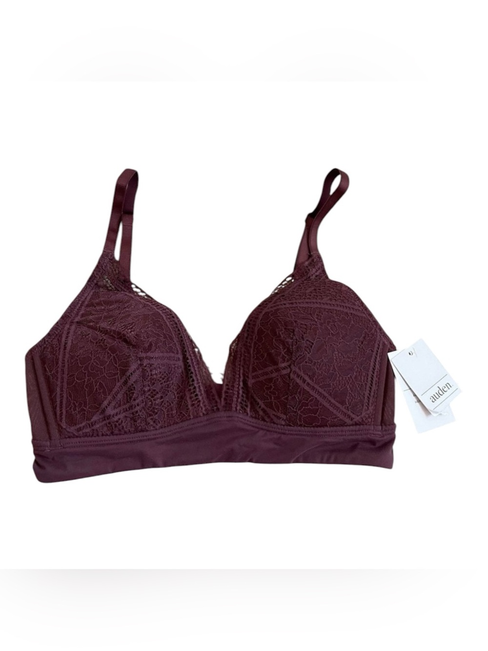 aerie Lace Bralette in Wine new size L